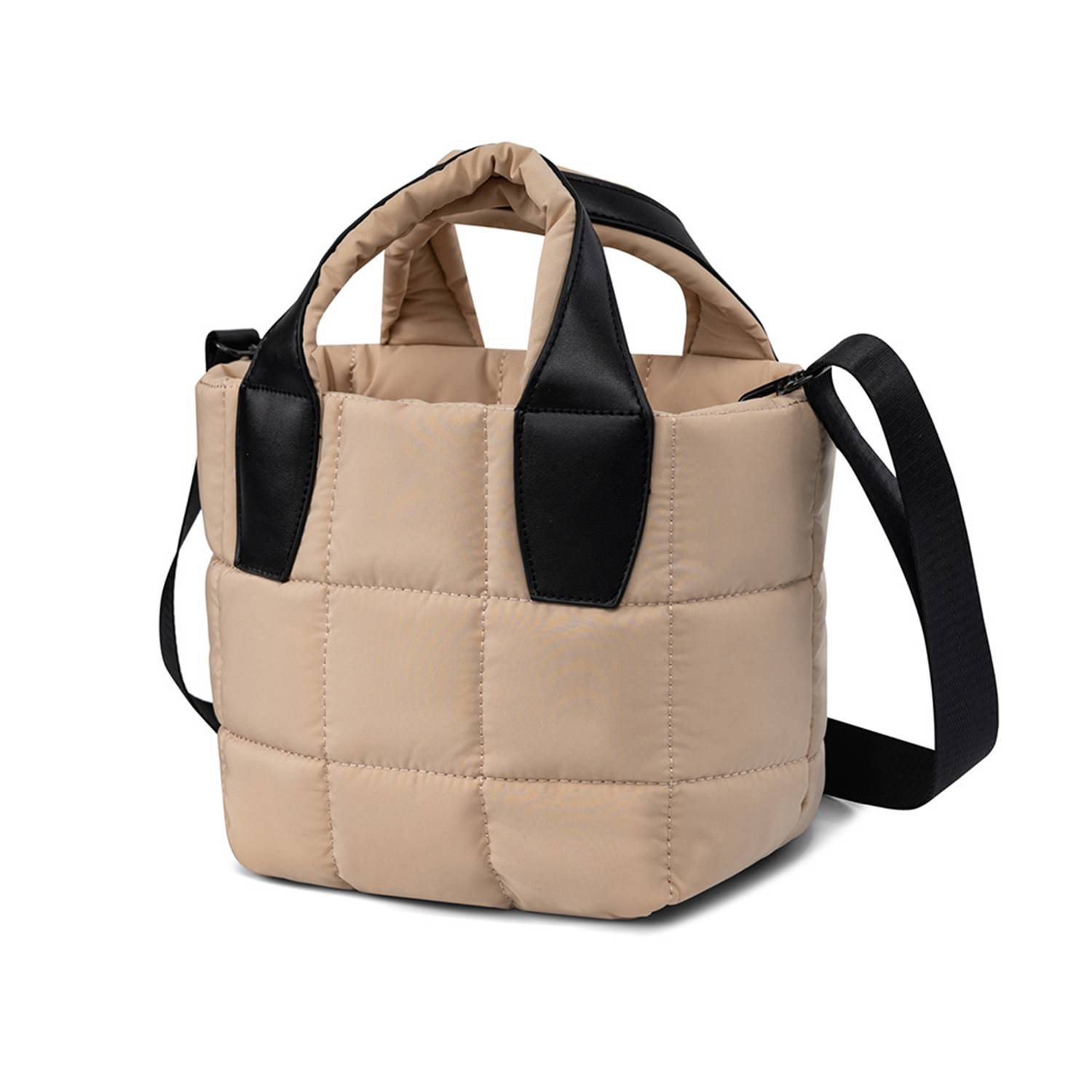 Quilted Small Puffer Tote Bag 6