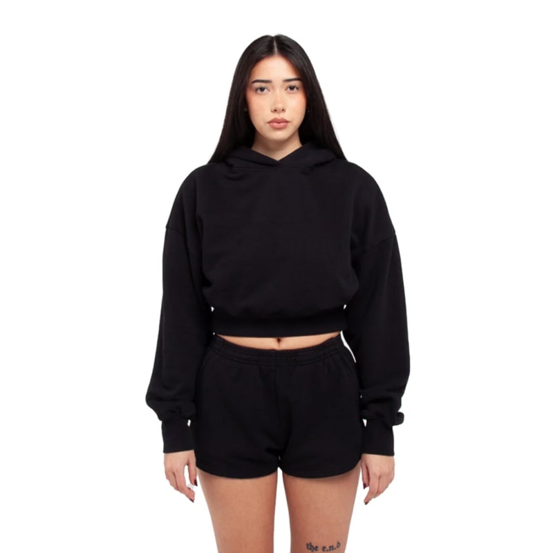 Shaka Wear Ladies' Garment Dye Crop Hooded Sweatshirt, custom hoodie or sweatshirt with logo imprint 9