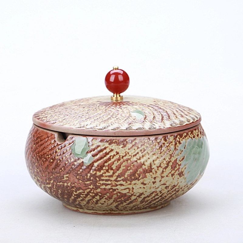 Custom Handmade Ceramic Ashtray With Lid 9