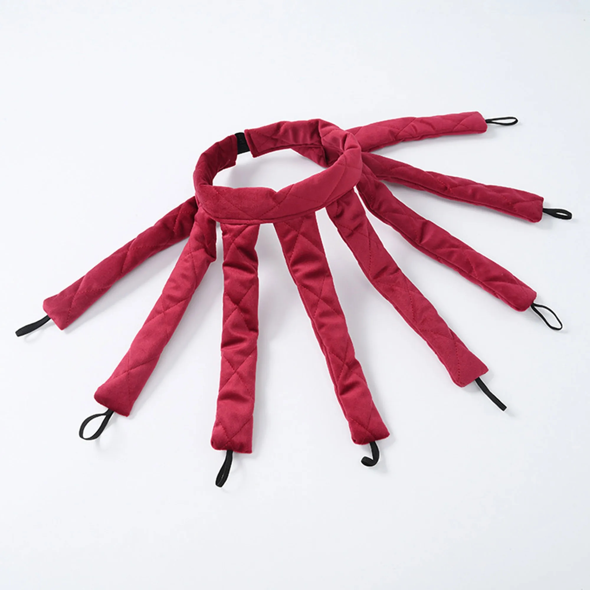 Soft Flannel Octopus Heatless Curler Headband 3