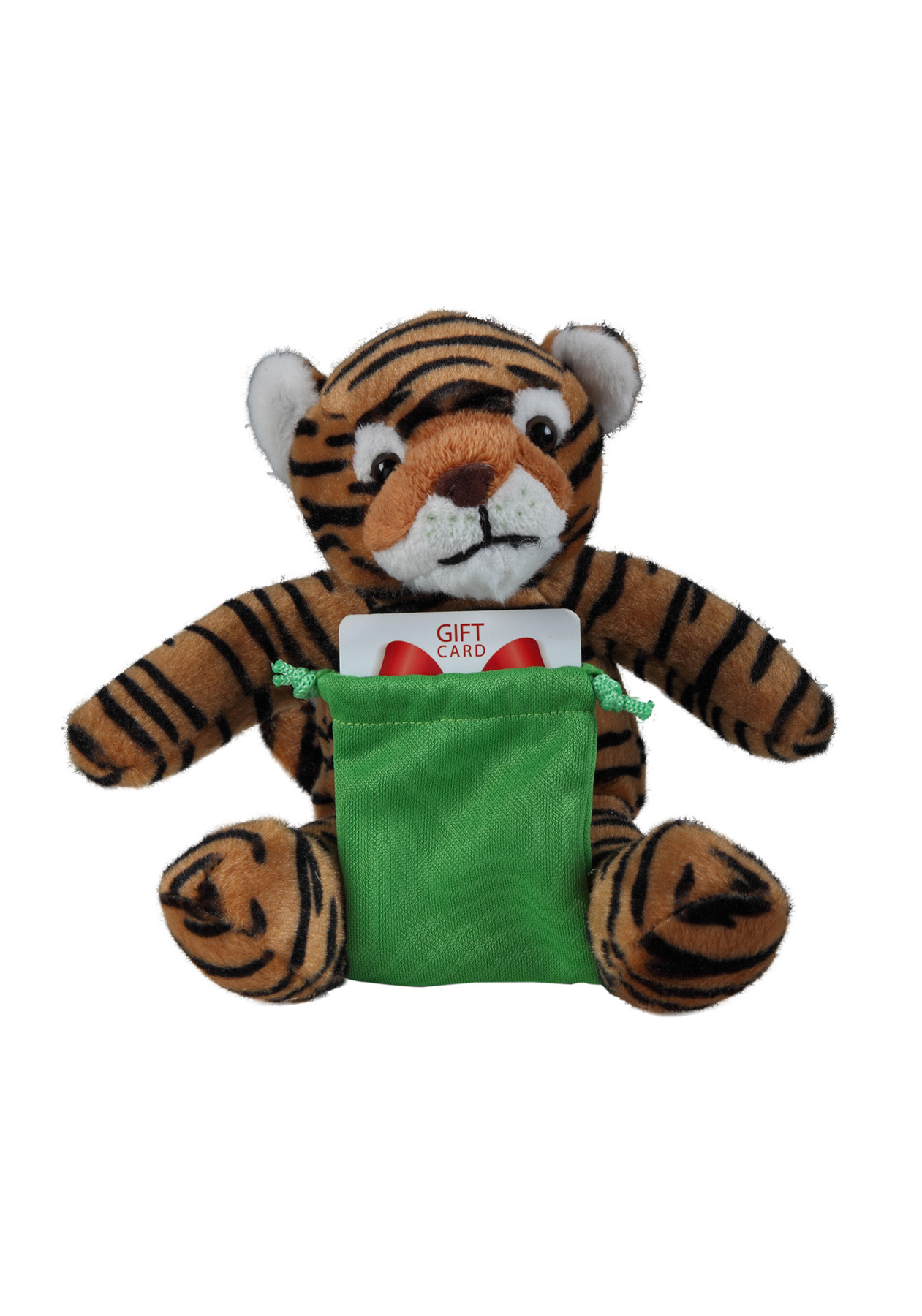 soft plush Tiger with gift card sack 4