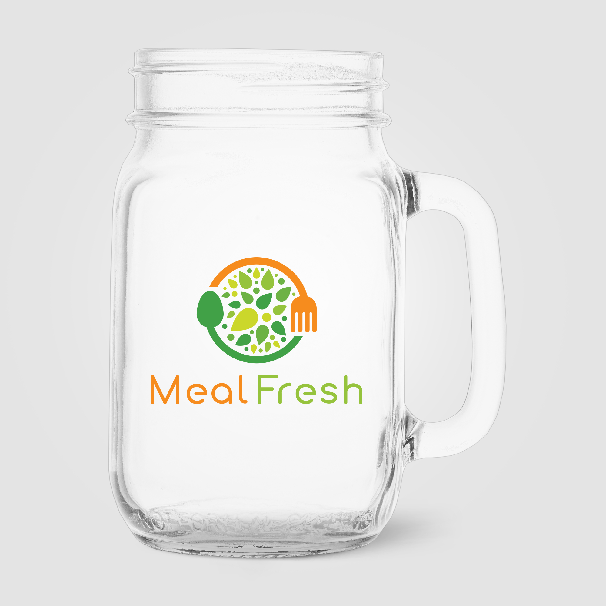 Root Handled Jar Glass - 16 oz.