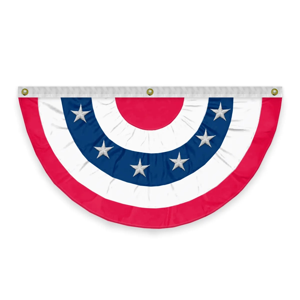 USA Pleated Full Fan With Stars 4' x 8' 1