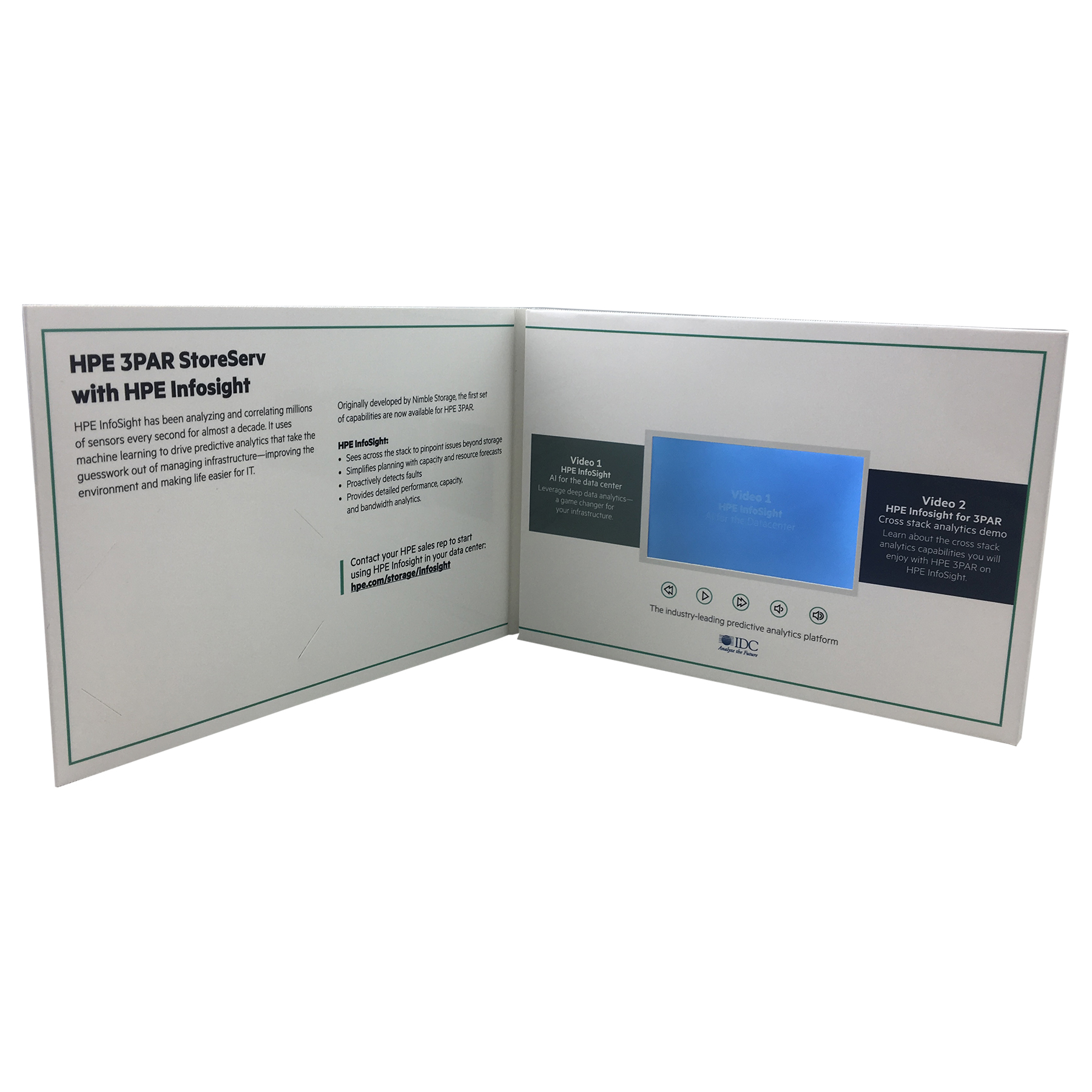VidU 4.0" HD High Definition Video Mailer And Brochure With Full Color Printing 1