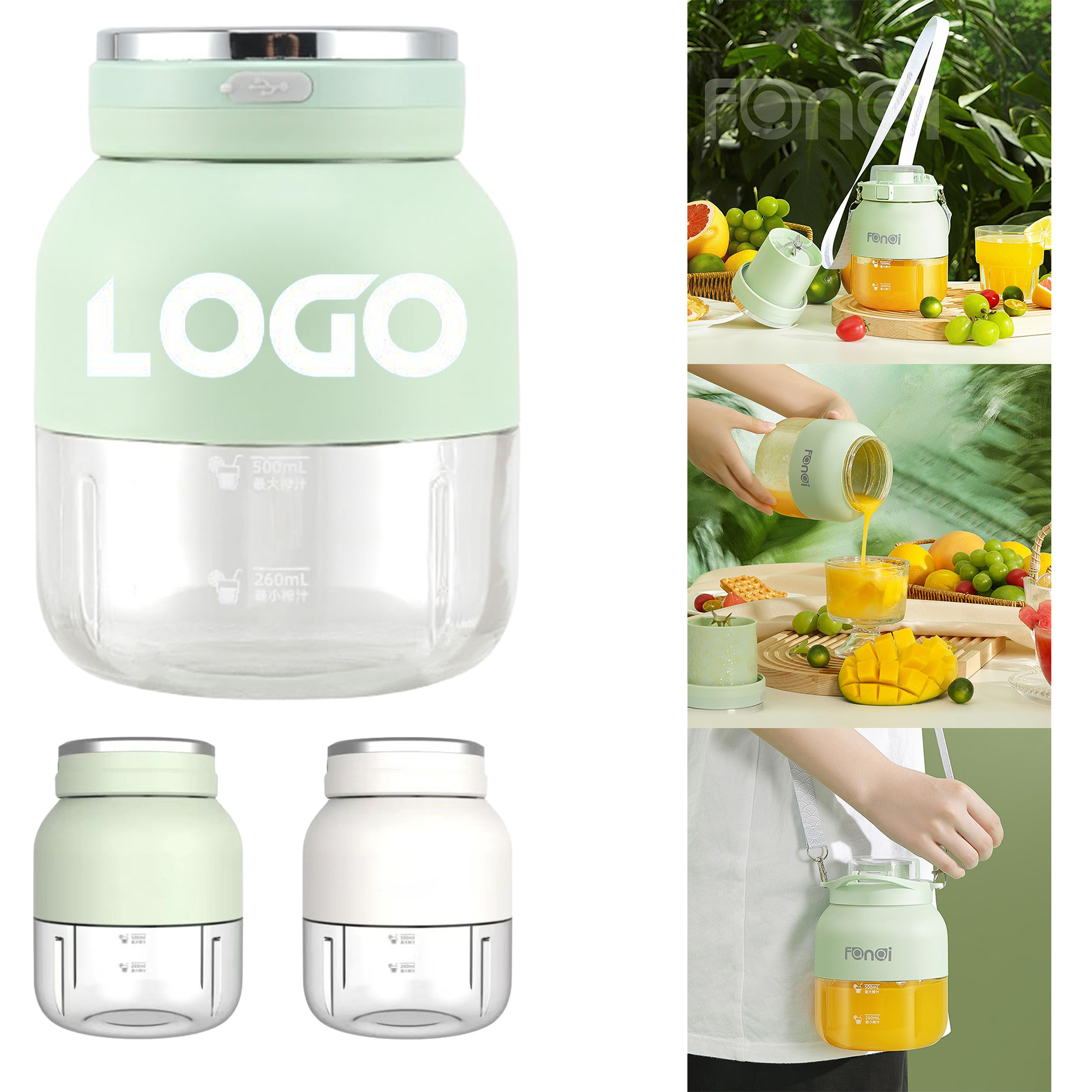 800ml Cordless Juicer Automatic Fruit Juicer 