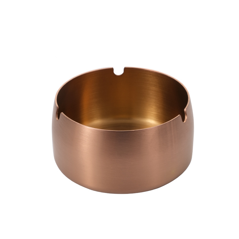 Stainless Steel Ashtray Home Use Windproof Ashtrays for Home Office Tabletop 3