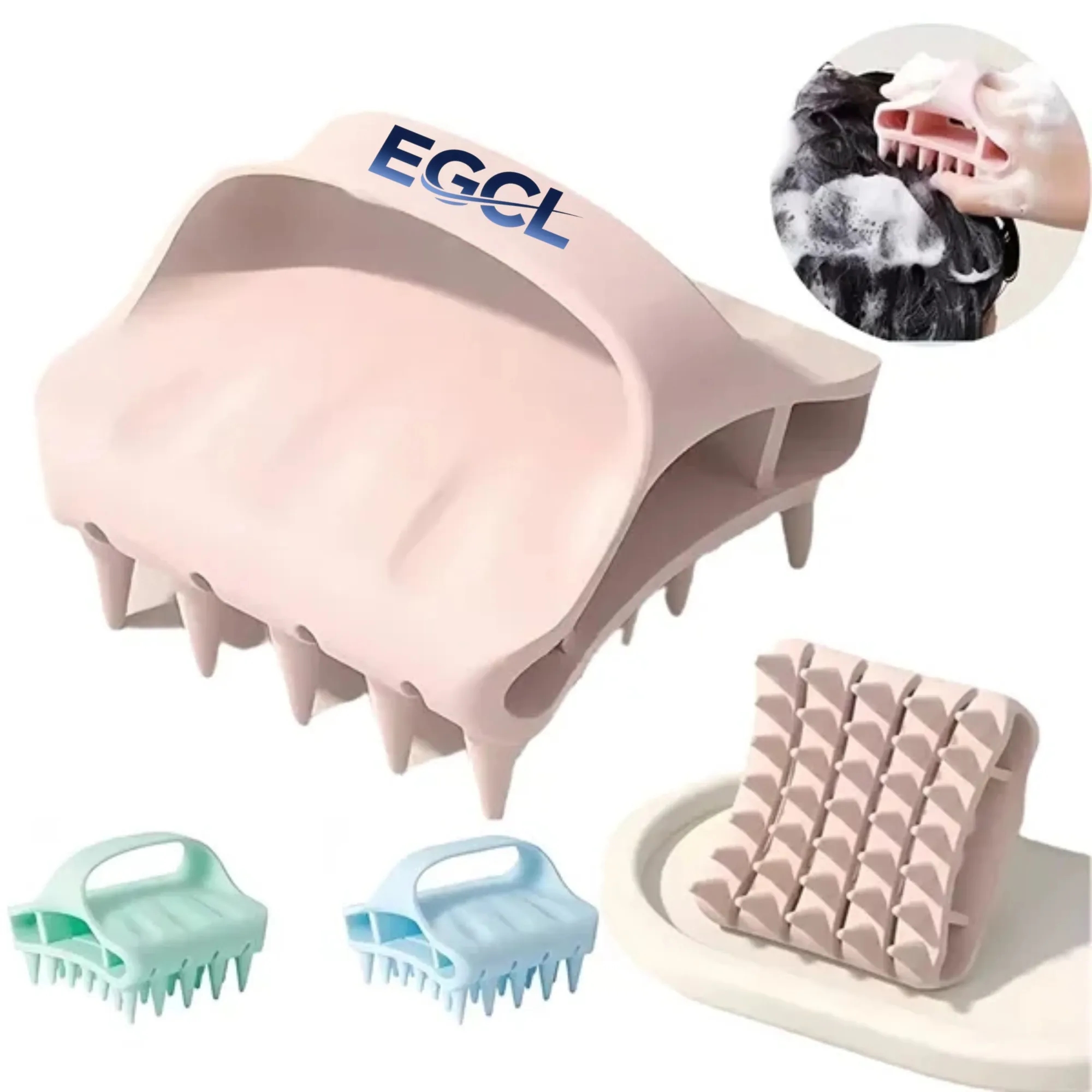 Soft Silicone Scalp Massager Brush For Hair Care Wellness