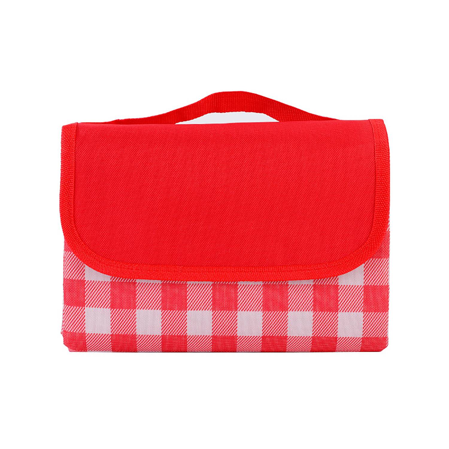 Foldable Waterproof Oxford Picnic Blanket w/ Carry Handle 4