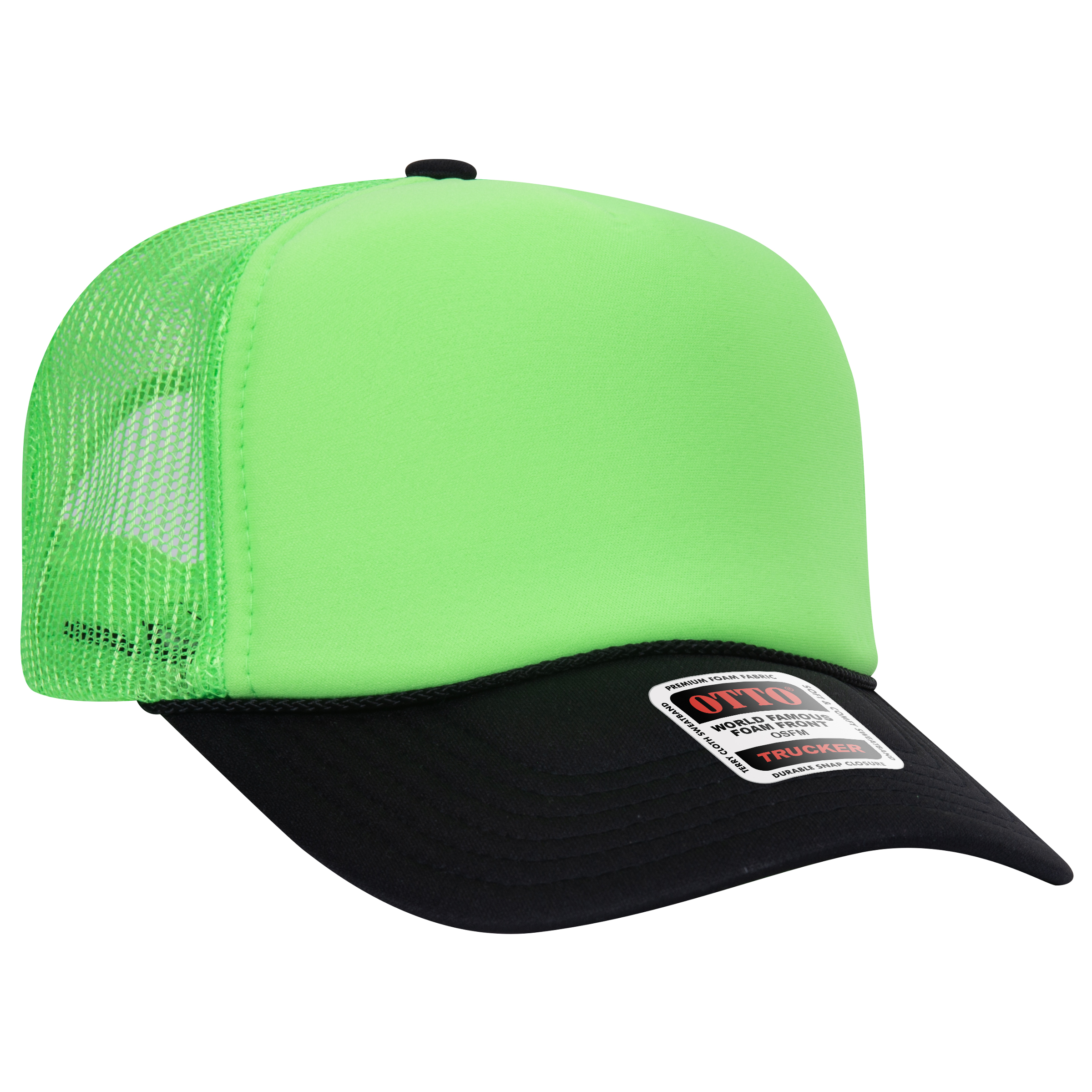 OTTO CAP® 5 Panel High Crown Mesh Back Trucker Hat 88