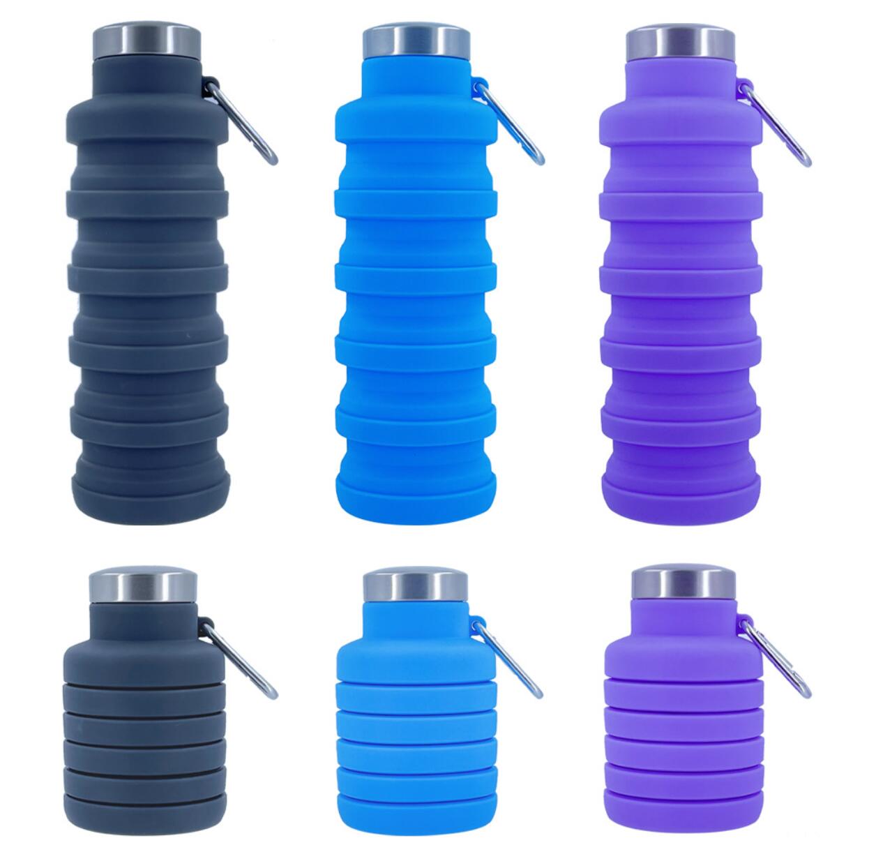 17OZ Foldable Silicone Water Bottle 1