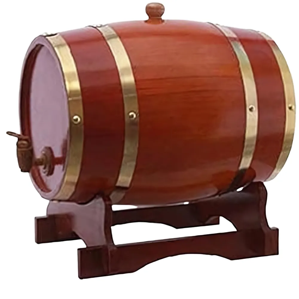 1.5L Oak Barrel Dispenser 4