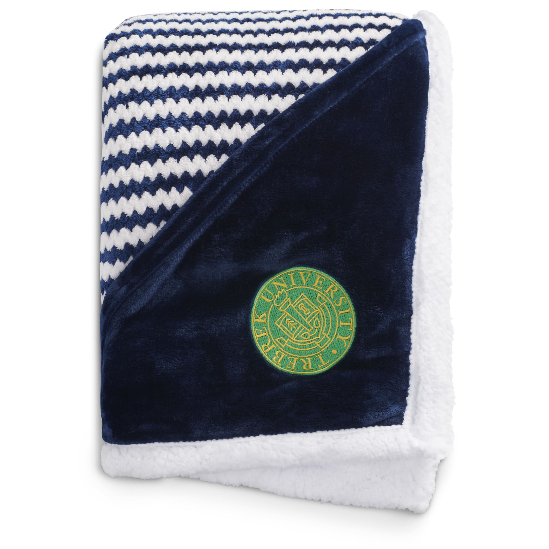 Field & Co.® Chevron Striped Sherpa Blanket 49