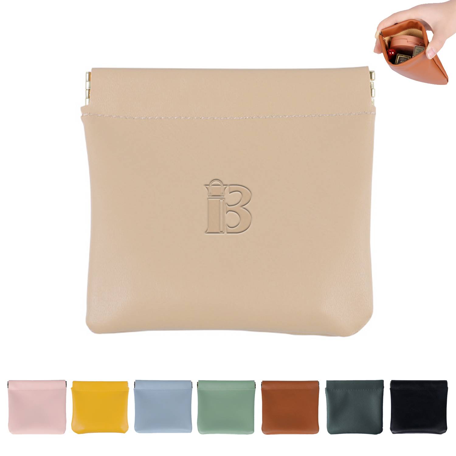PU Leather Coin Purse Pouch Change Holder 1