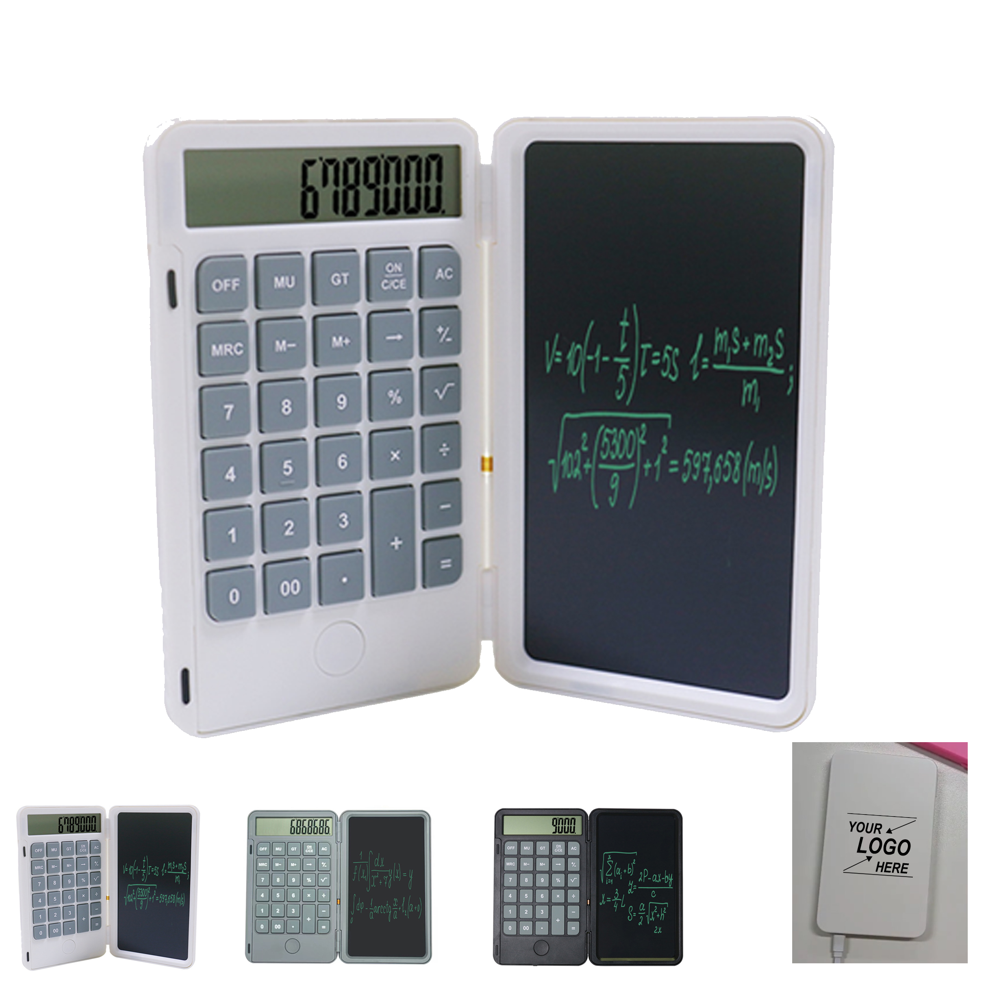 Rechargeable Calculator with Digital Notepad 1