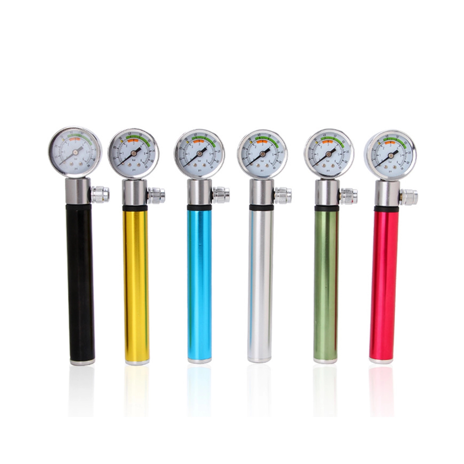 Bike Pump Portable With Pressure Gauge 2