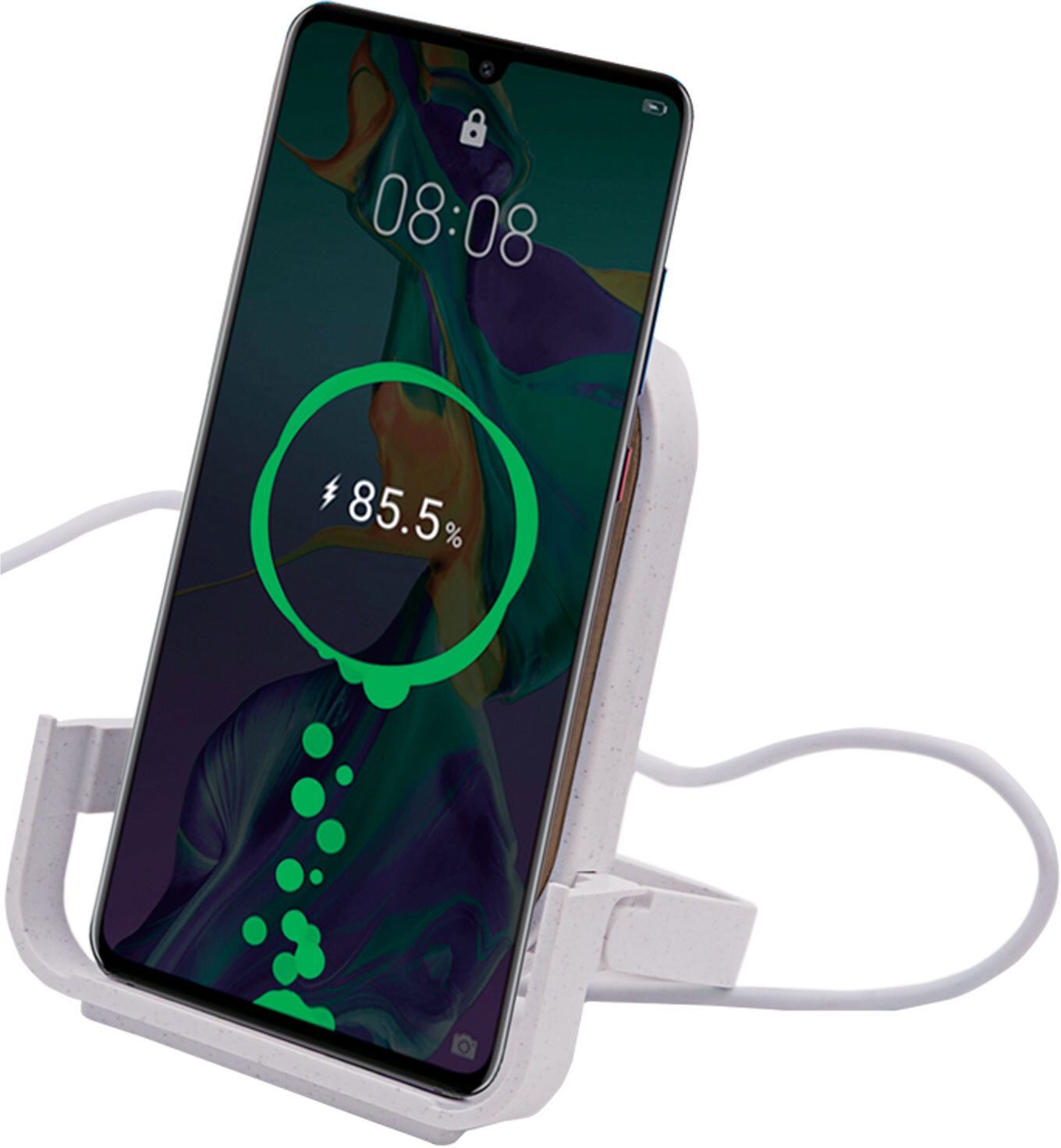 QI® CERTIFIED BAMBOO PHONE CHARGER STAND 11