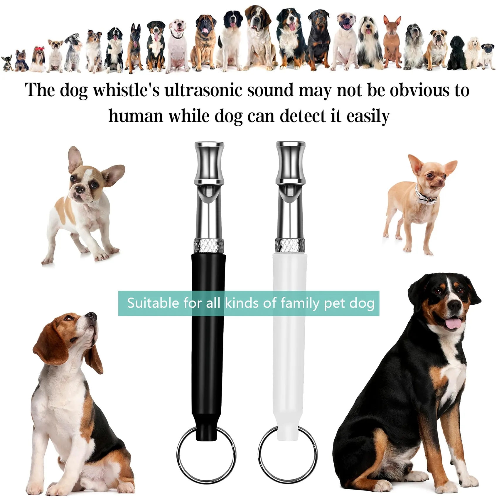 Ultrasonic Dog Training Whistle with Lanyard 5