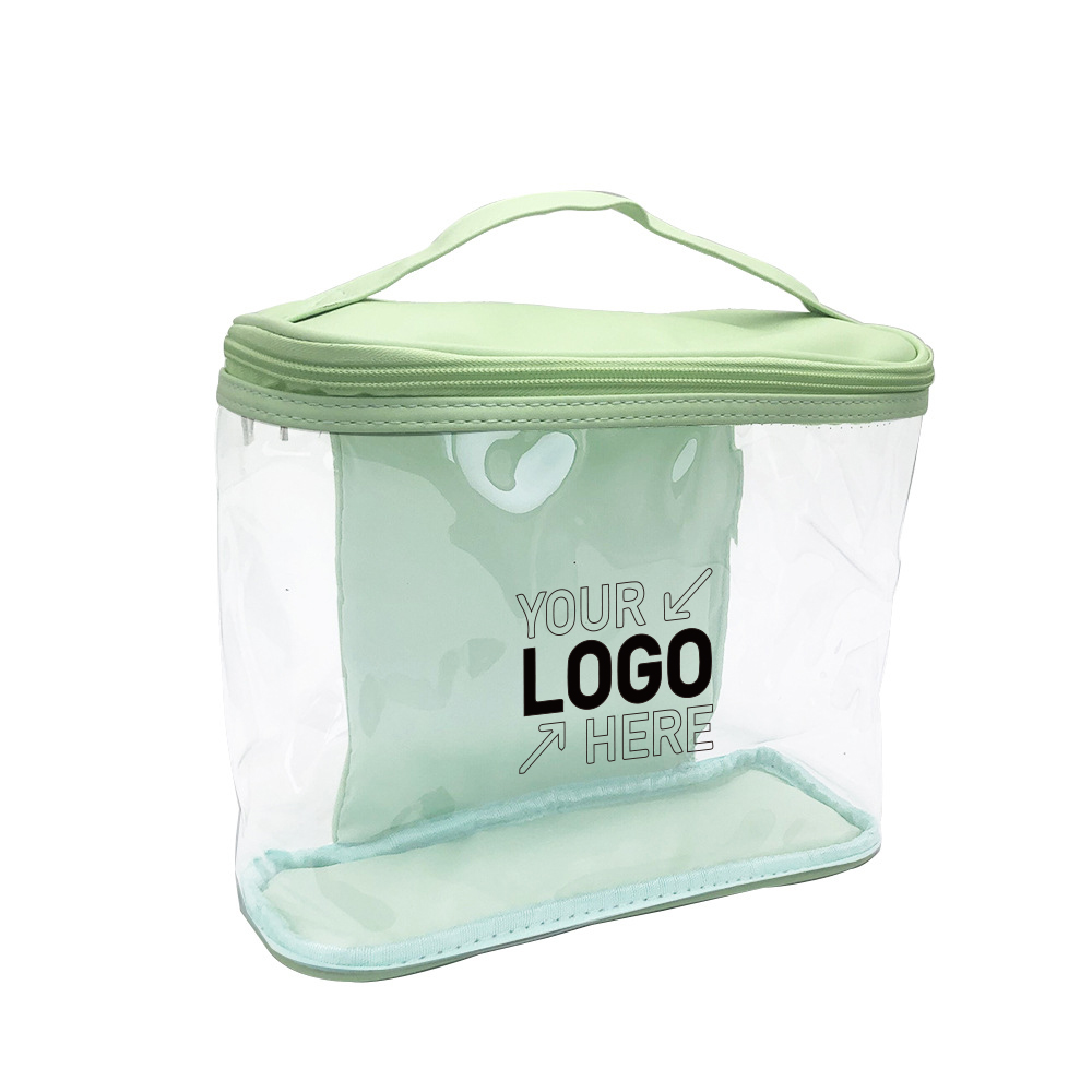 Transparent Makeup Cosmetic Bag With Zipper And Handle 9