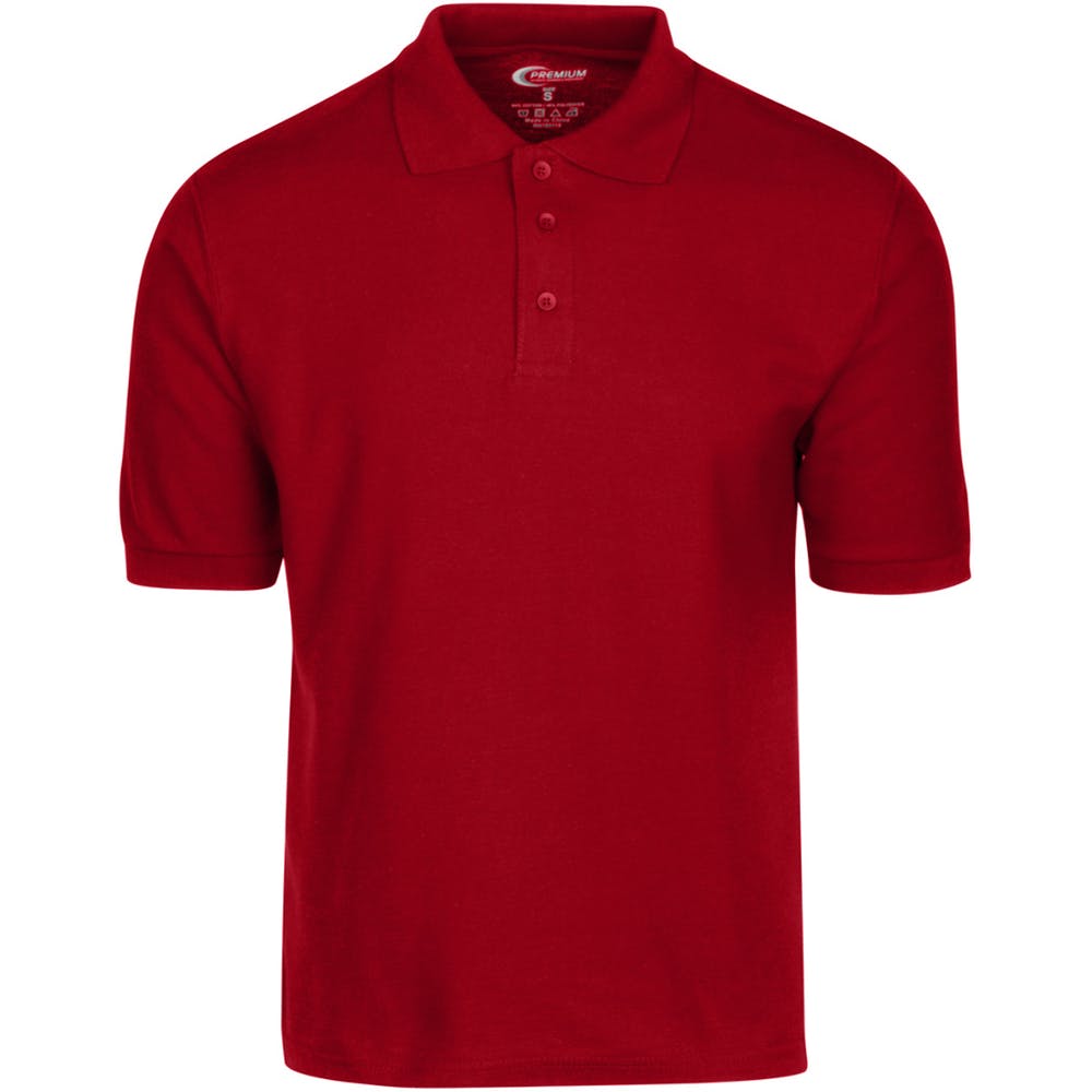 Men's Polo Shirts - Red Size Large 2