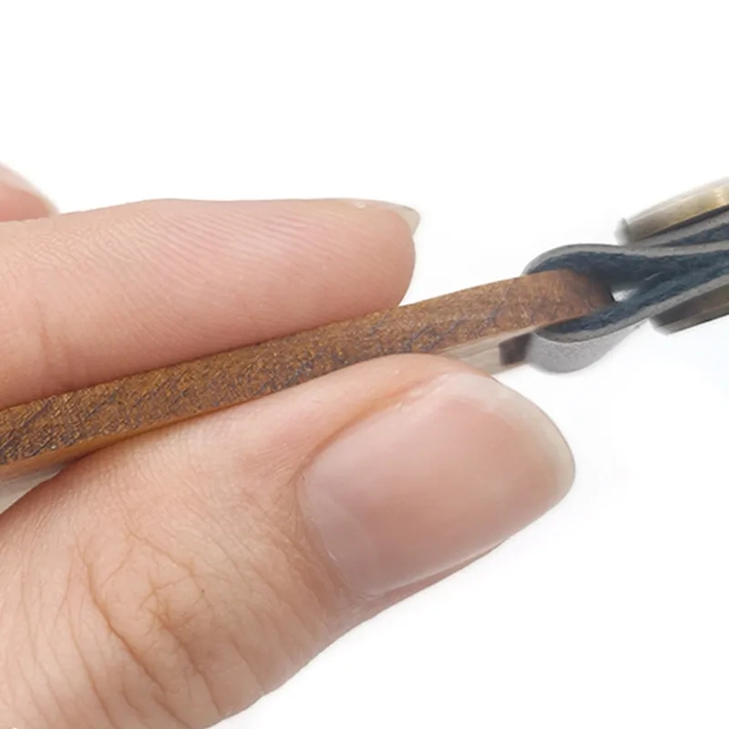 Personalised Vintage Wood Keychain 6