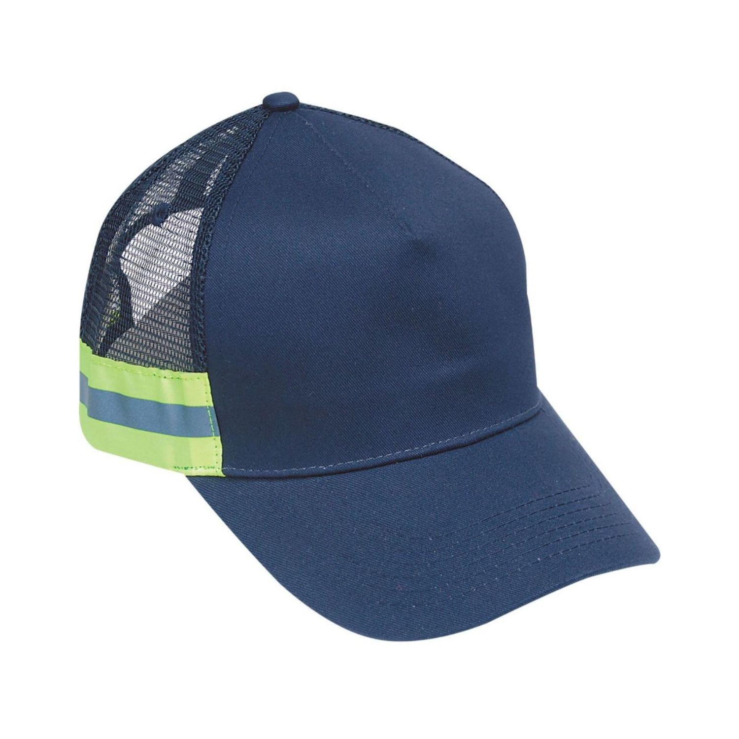 Mesh Back Two Tone Reflective Tape Cap Safety Baseball Hat 3
