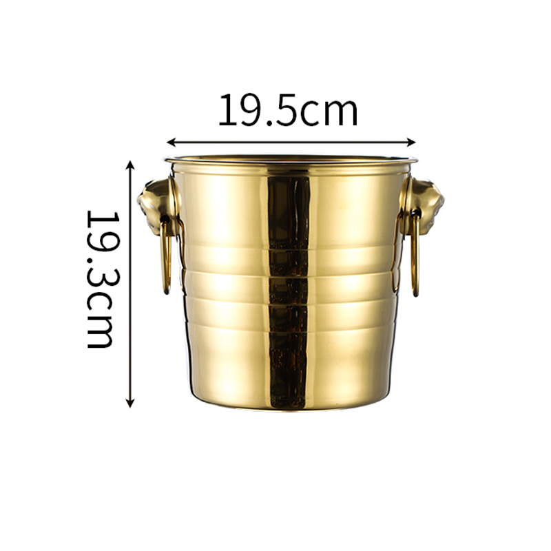 3L Stainless Steel Champagne Beer Ice Bucket 5