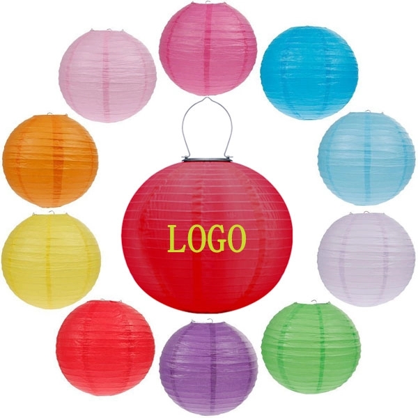 Round LED Outdoor Solar Lantern 1