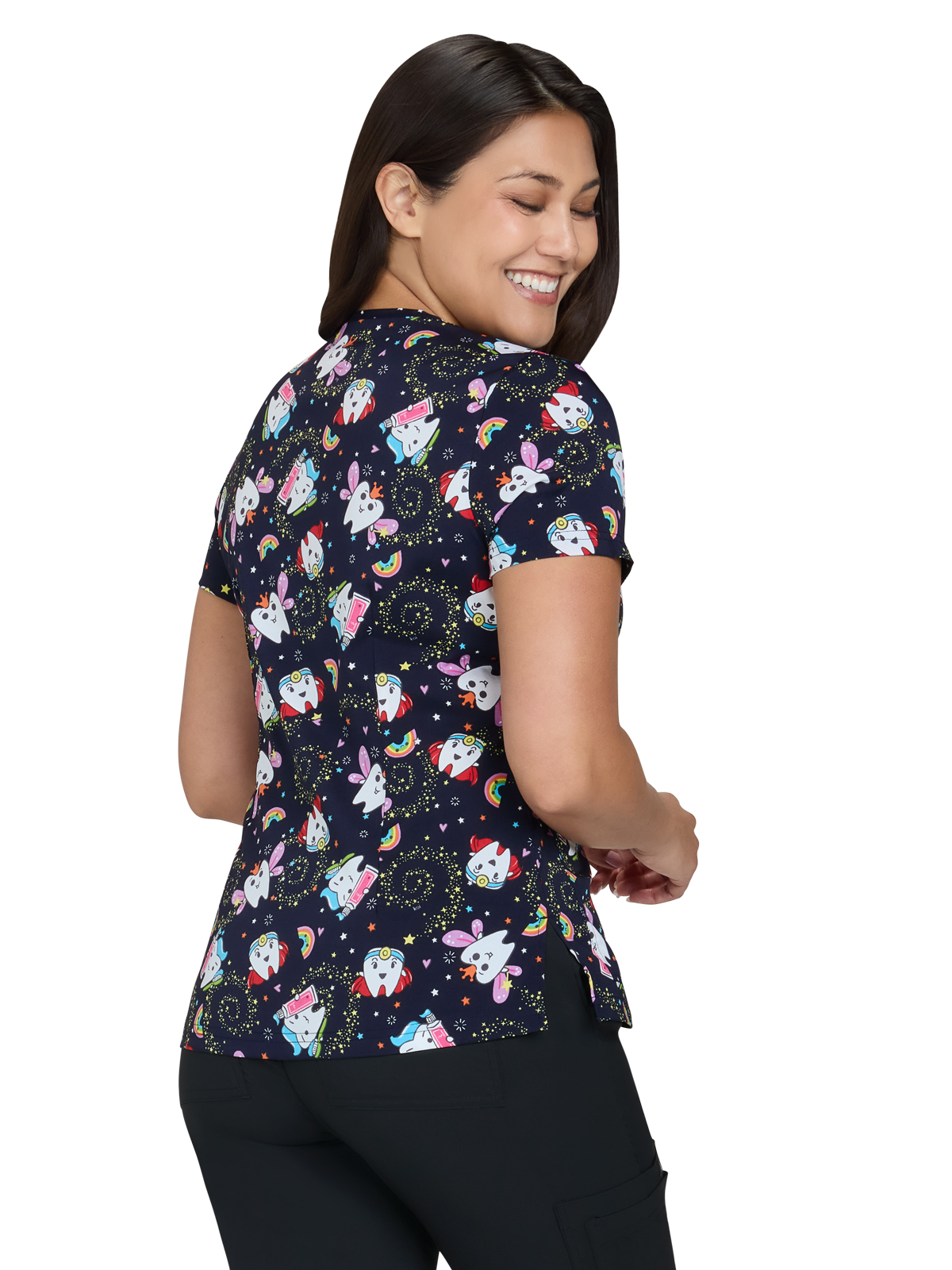 koi - Basics - Women's Two-Pocket Athletic-Inspired, Breathable Mesh Leslie Top 20