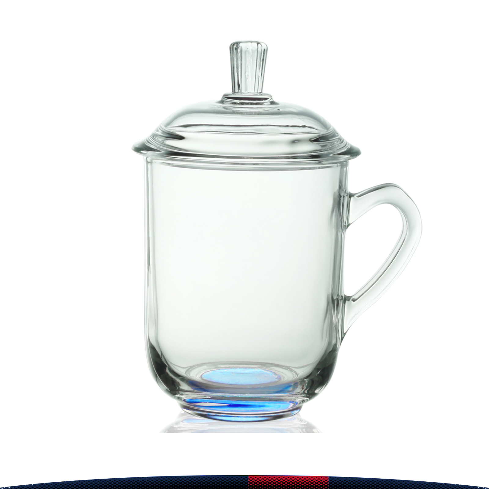13 oz. Tea Glass with Lids 9