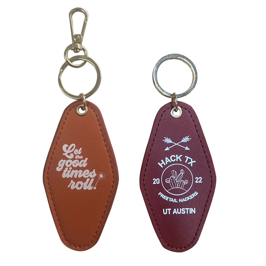 PU Leather Hotel Key Tag