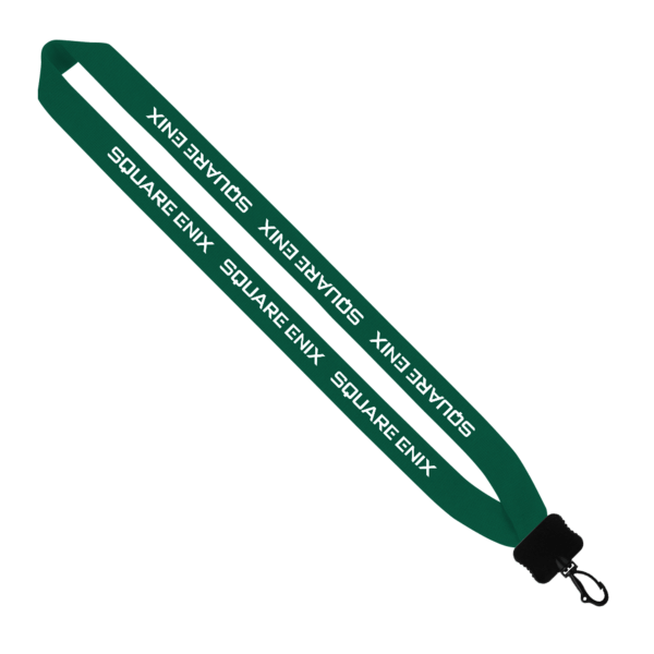 1" Cotton Lanyard with Plastic Clamshell & Swivel Snap Hook 2