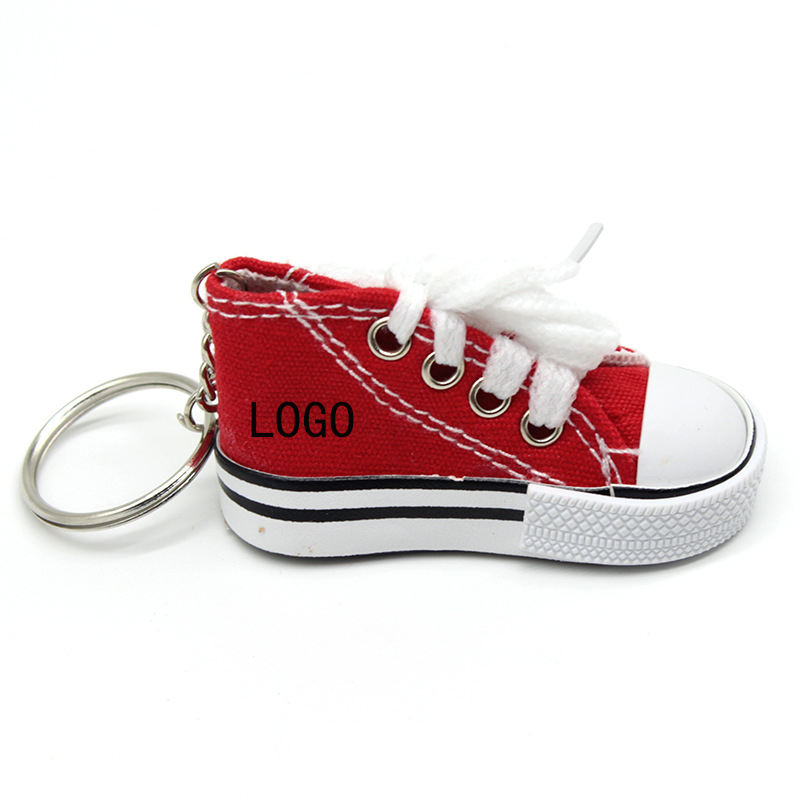 Canvas shoe keychain 1