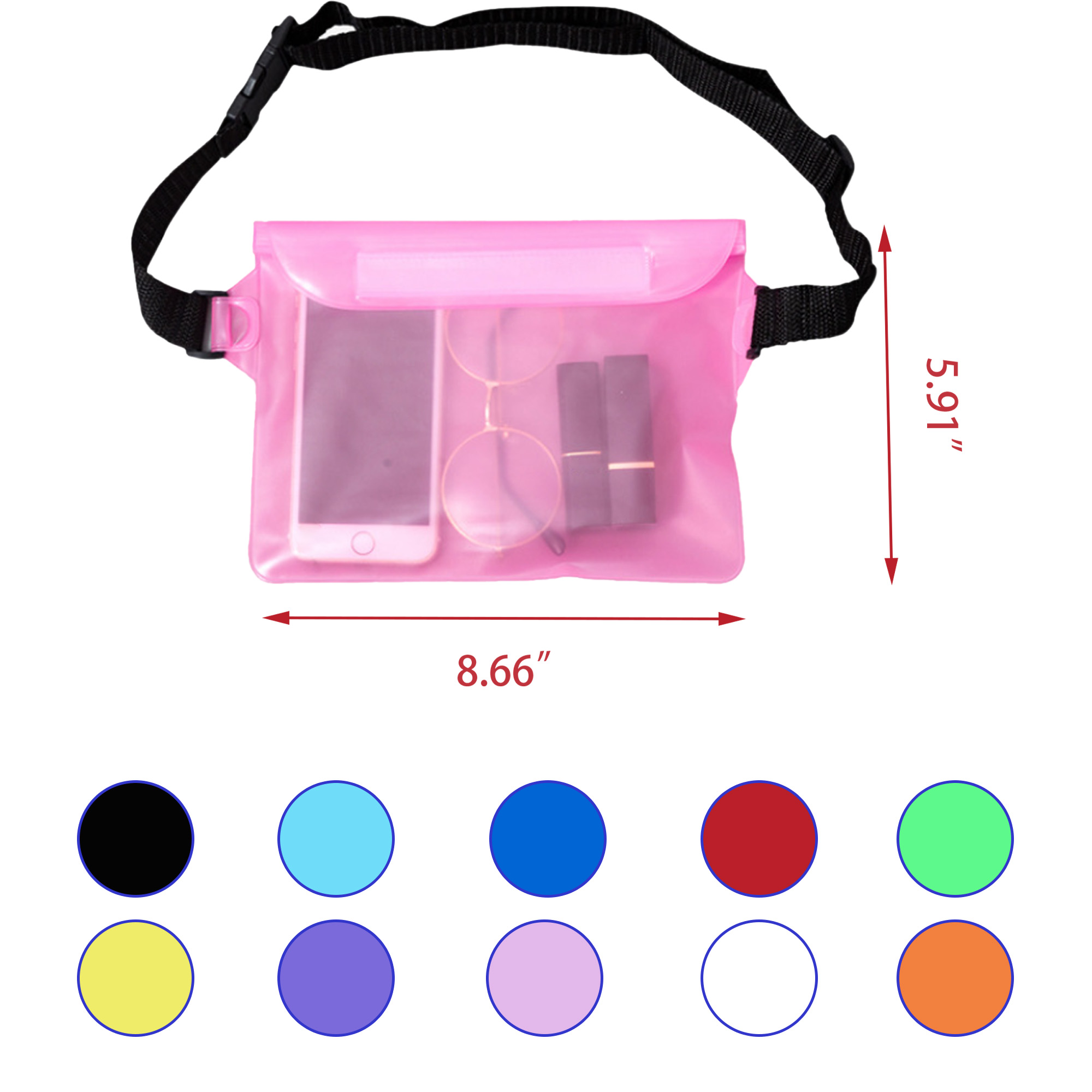 Adjustable Waterproof Protective Waist Bag 3