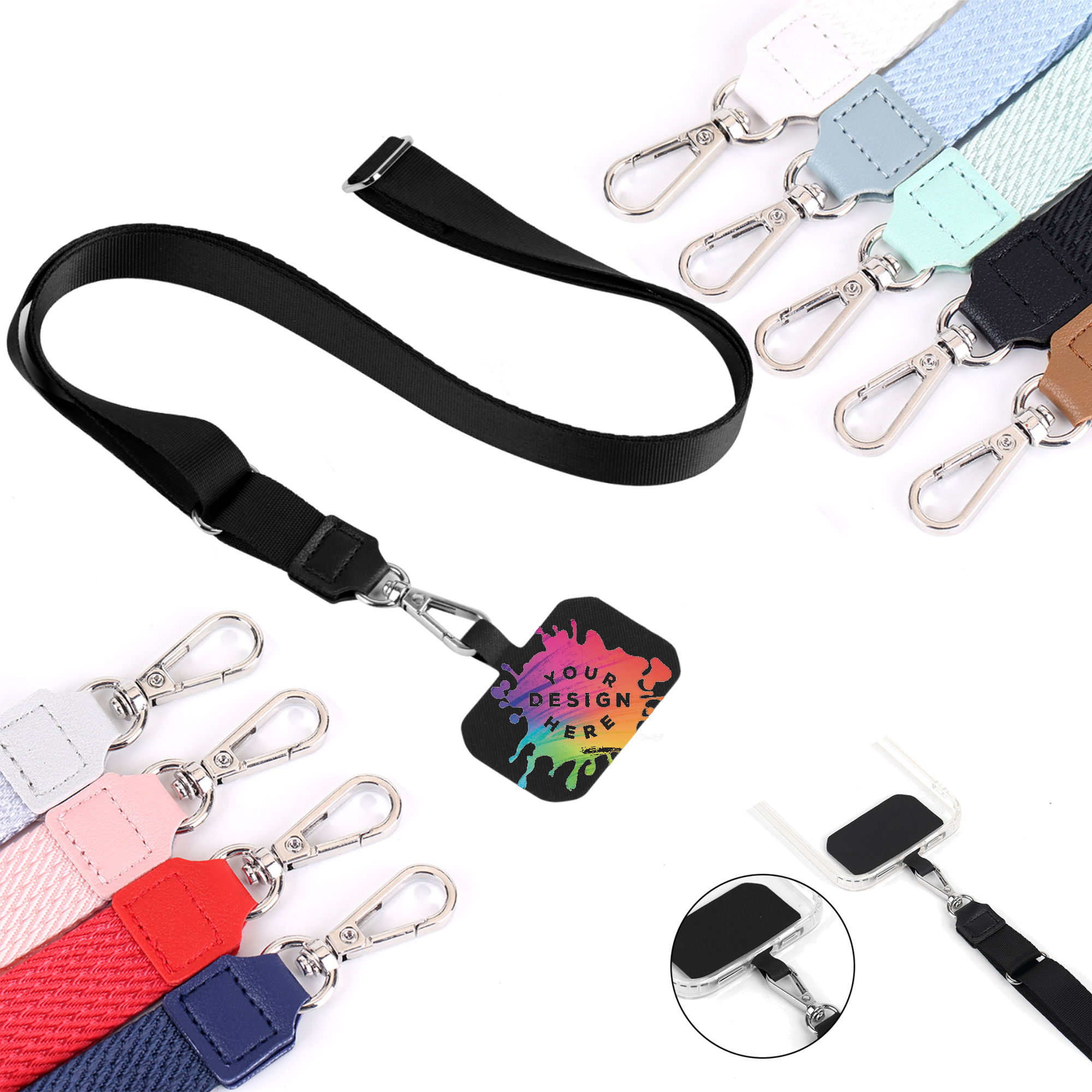 Full Color Cell Phone Lanyard Tether Tabs MOQ 50 4