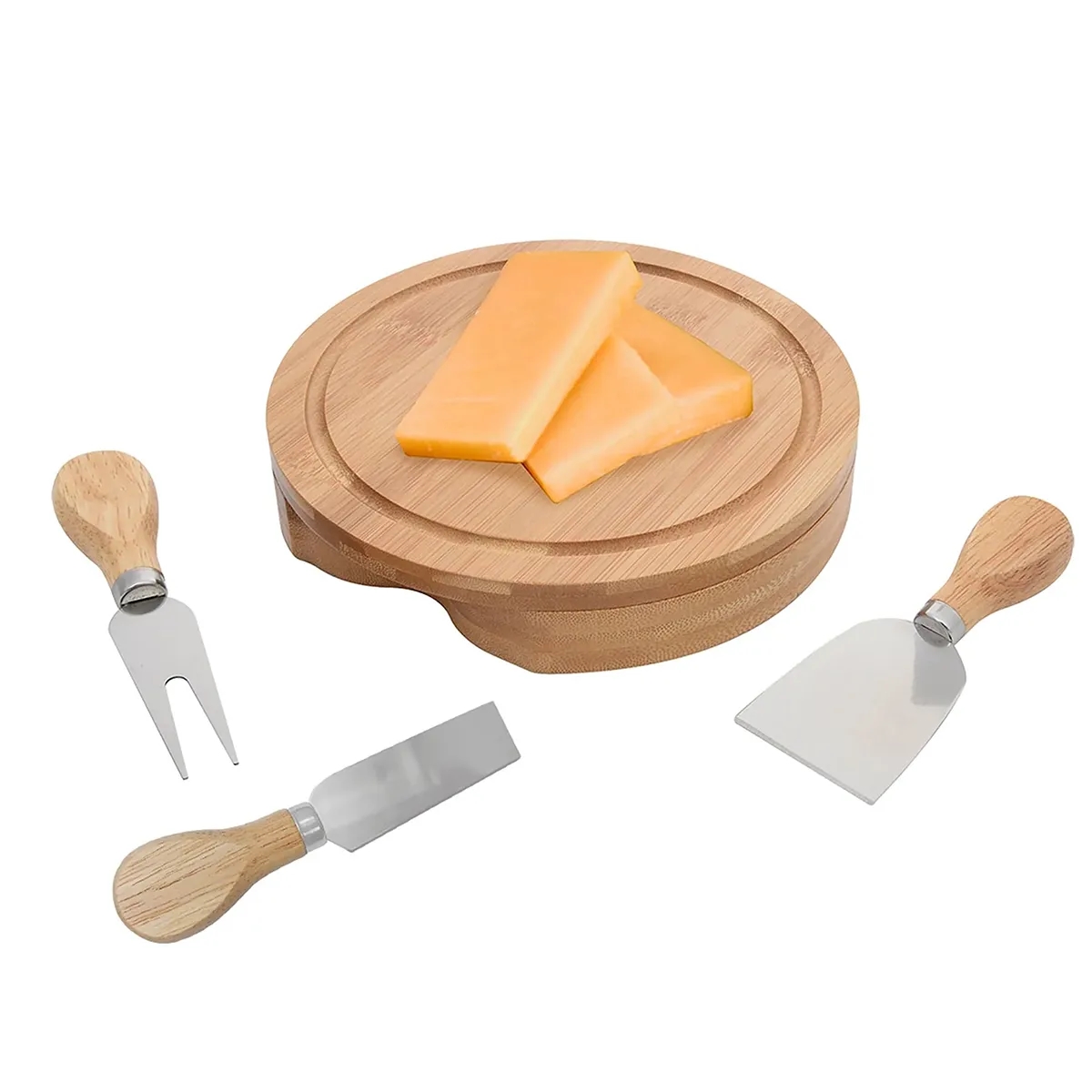 Harper Mini Bamboo Cheese Board Knife Set 5