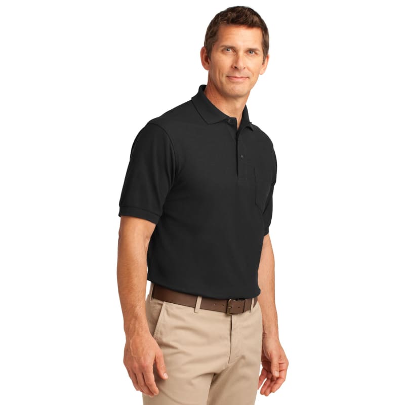 Port Authority Silk Touch Polo With Pocket. 11