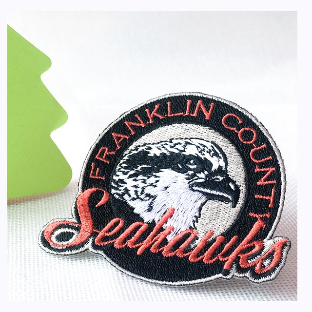 Embroidered Patch with Iron-on or Plain Backing 7.5 x 5cm 2