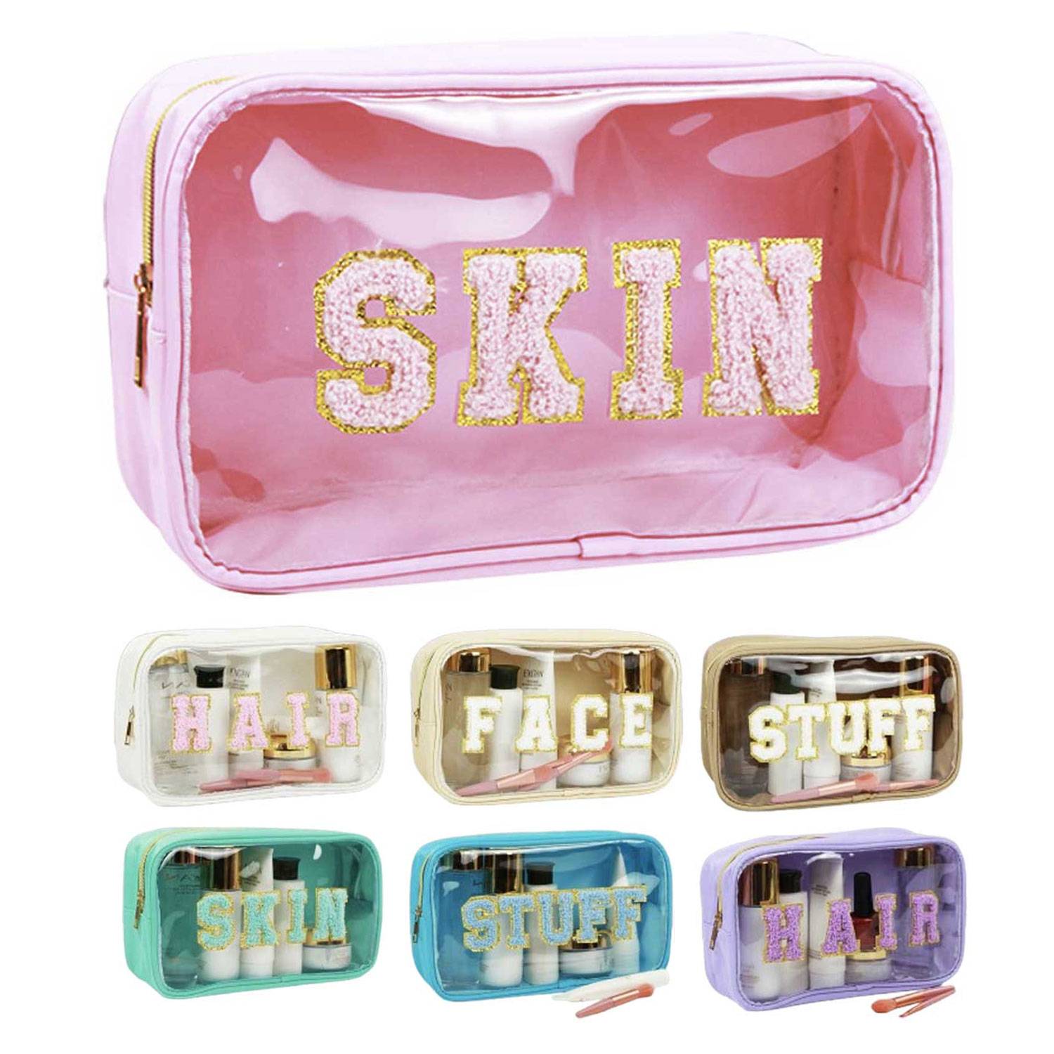 Custom Transparent Cosmetic Case - Leakproof Shower Bag