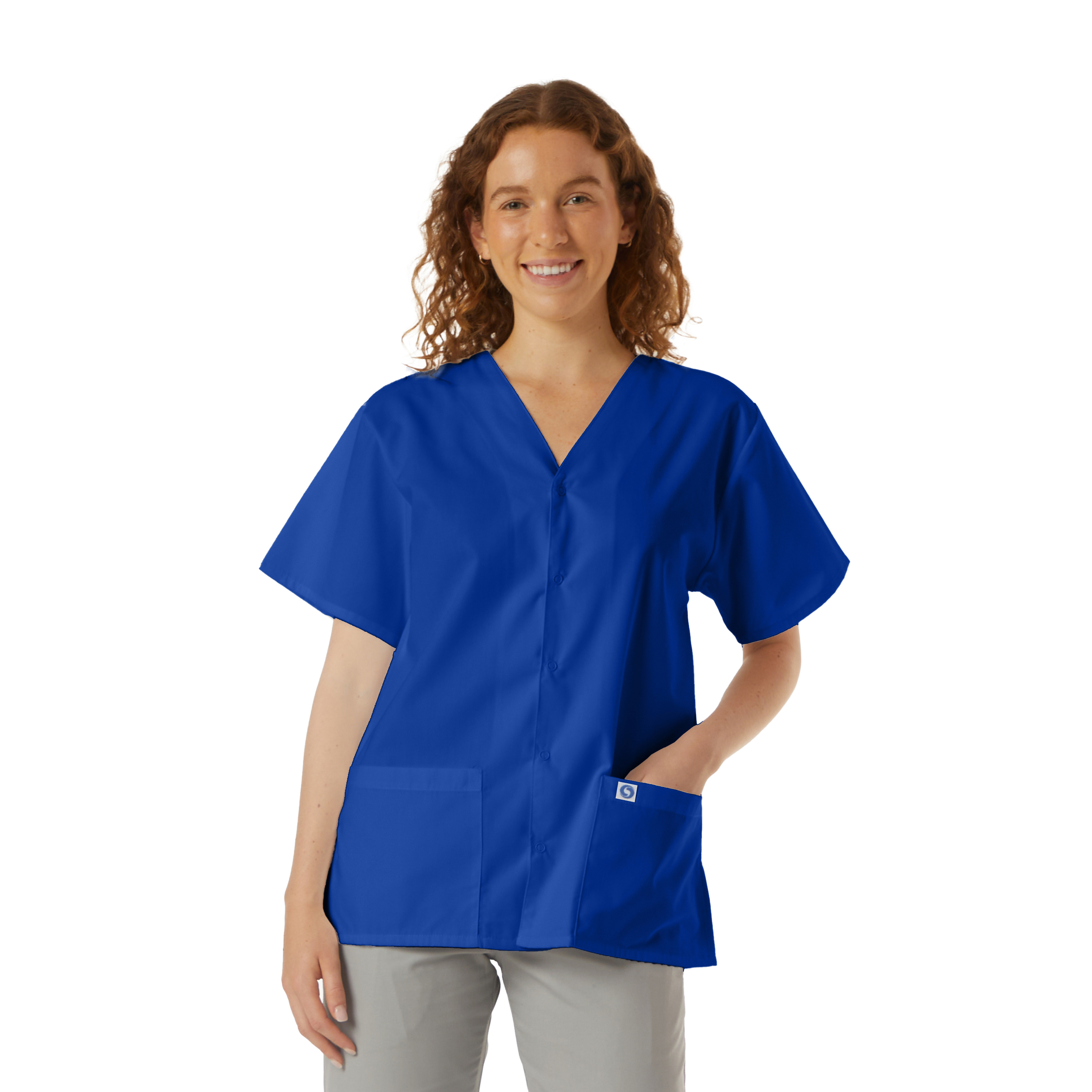 UltraSoft Snap-Front Scrub Tunic