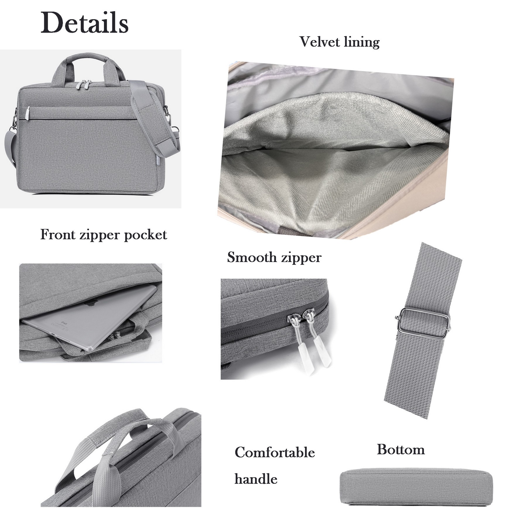 15.6-Inch Laptop Computer Shoulder Bag Carrying Case 3