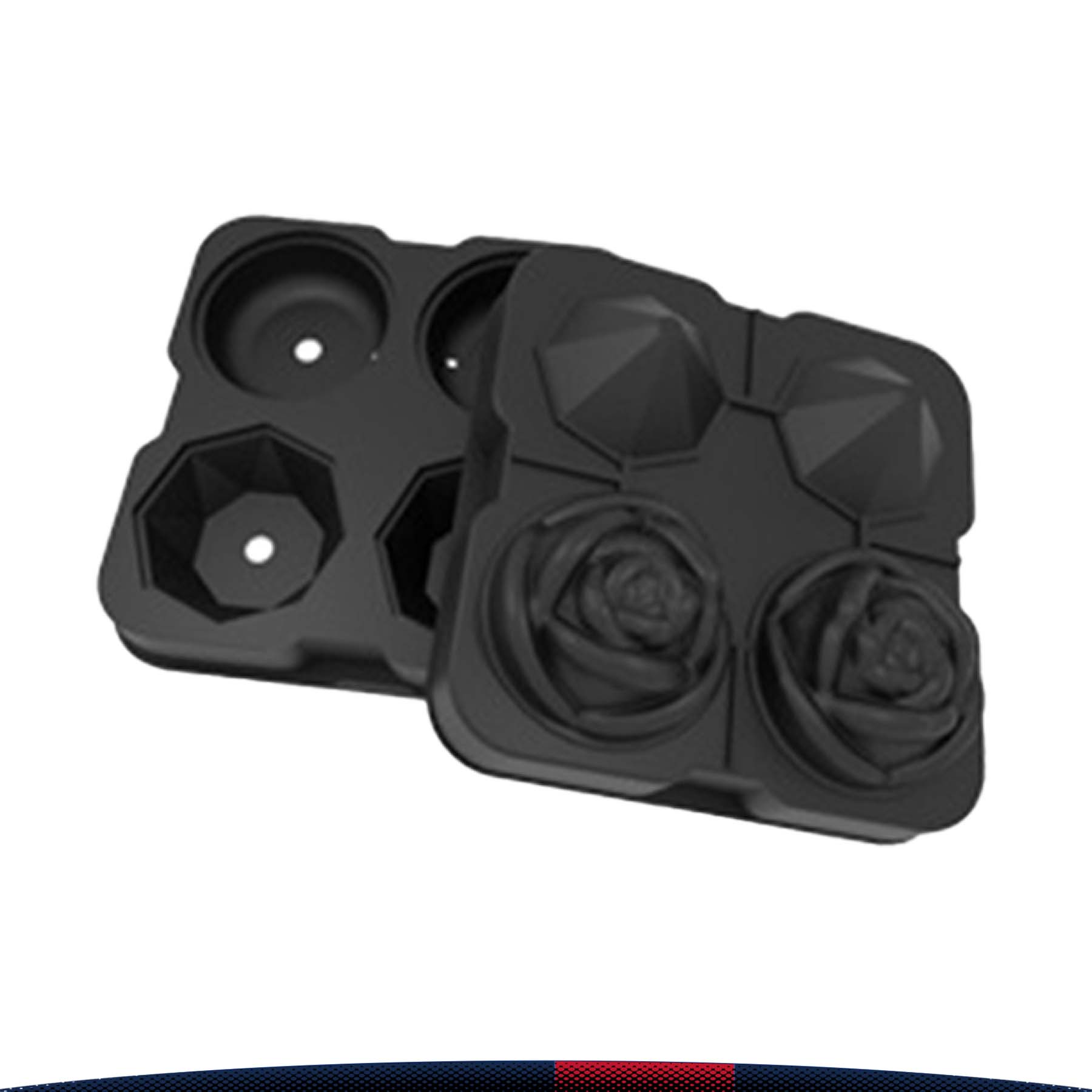 2 Roses & 2 Diamonds Ice Trays 5