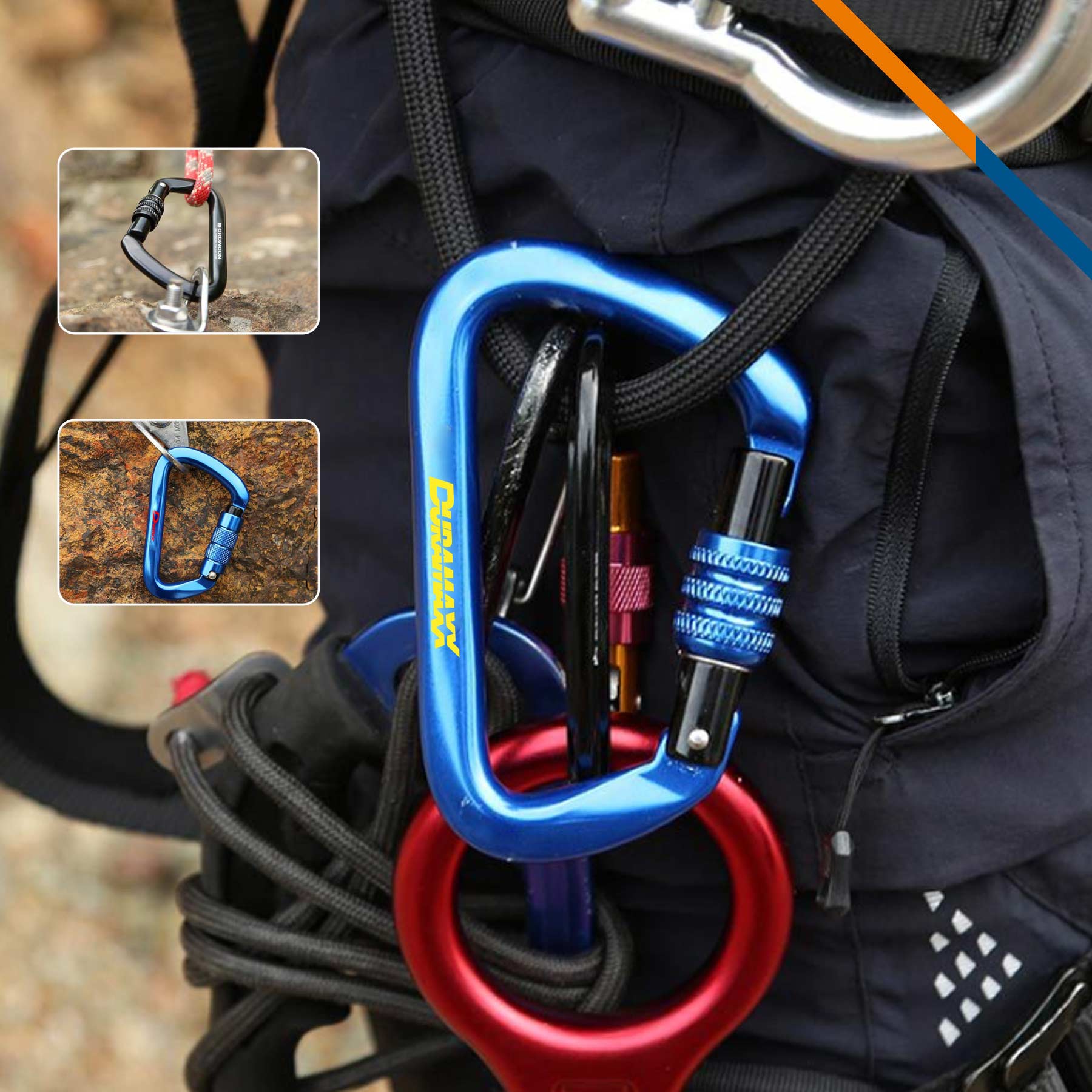 Screwbix D-ring Heavy Duty Carabiner 17