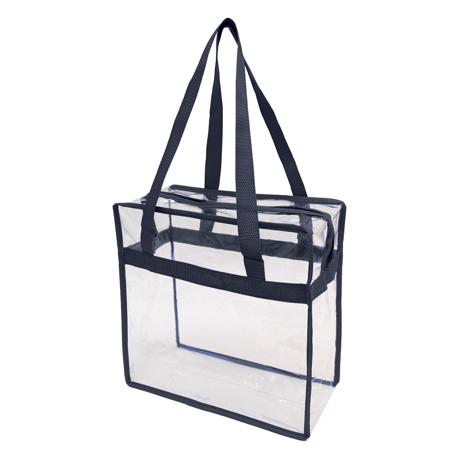 Clear Stadium Security Zipper Tote