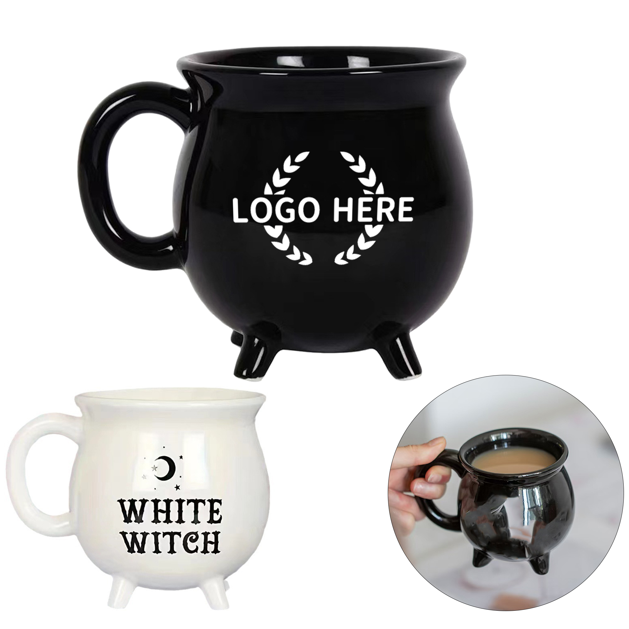 Witchy Cauldron Ceramic Mug 2