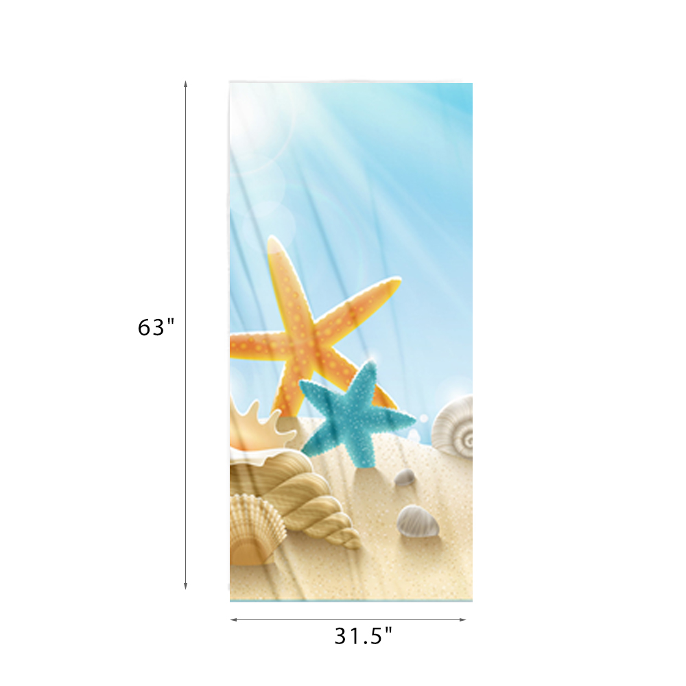Superfine fiber quick-drying double-sided fleece beach towel 1
