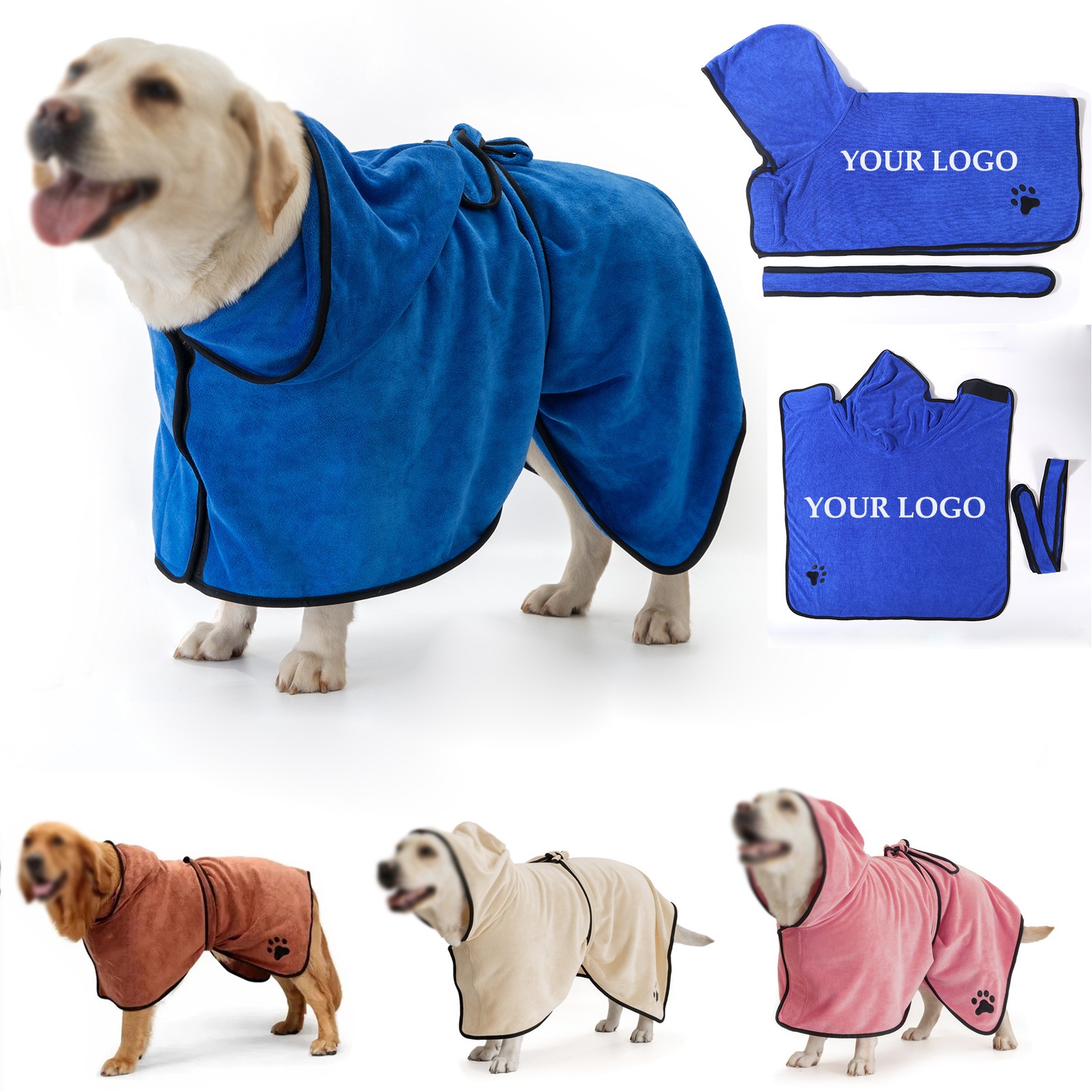 Dry Fast Super Absorbent Dog Bag Bathrobe Drying Towel 2