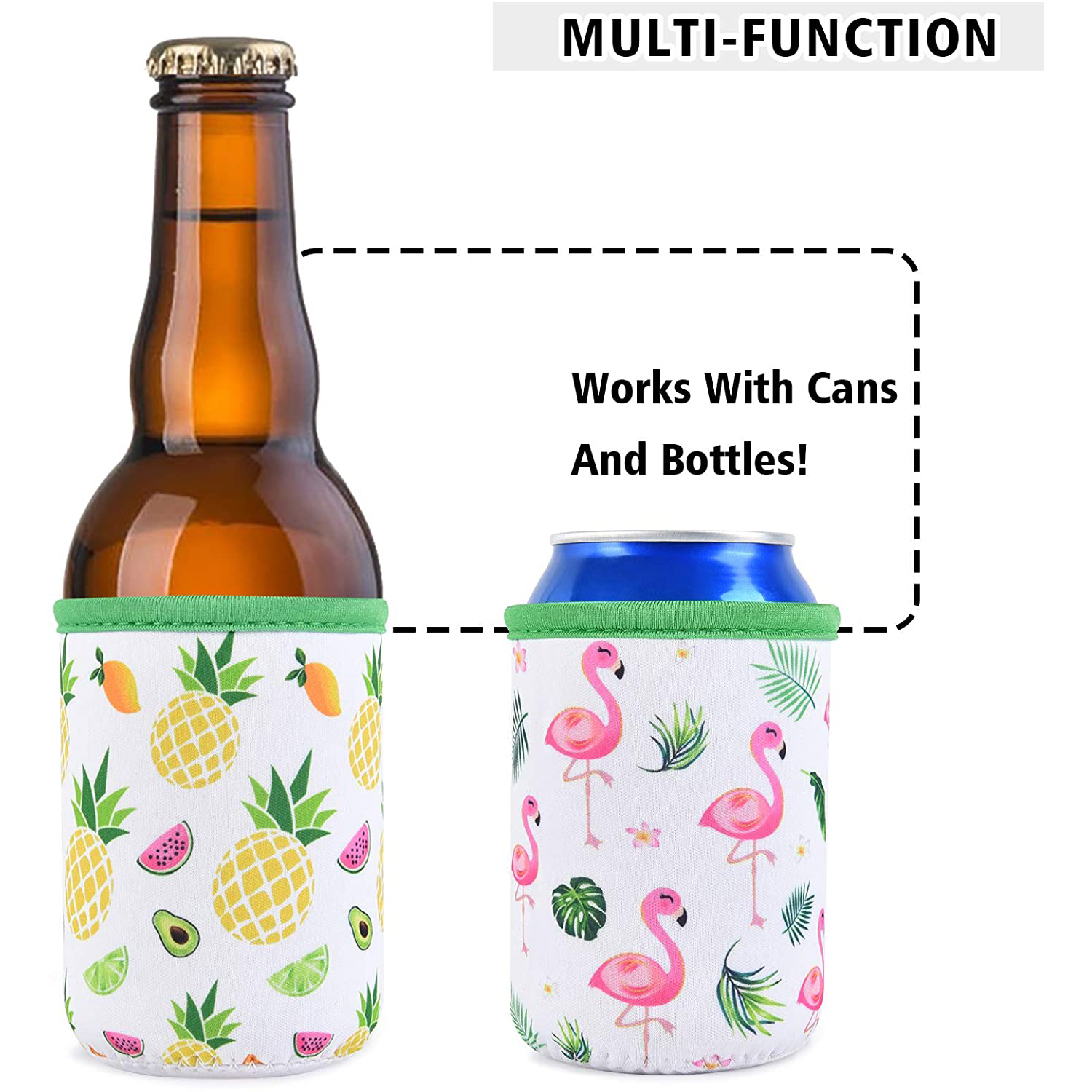 12oz Full Color Sublimation Can Cooler Sleeves w/1 Seam 10