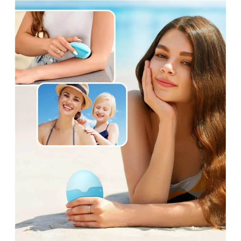 Kids Sunscreen Applicator Roller Refillable Sponge 4