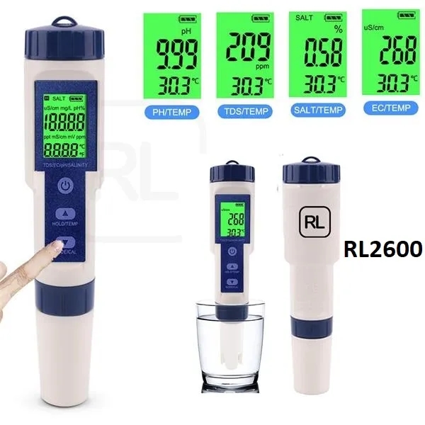 5 in 1 Portable High Precision Water Quality Purity Tester 8