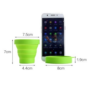 Food Grade Silicone Collapsible Folding Cup 14